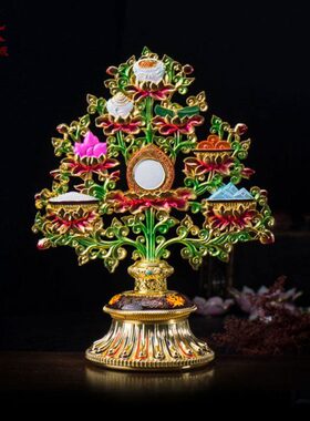 工艺品摆件树彩八瑞物吉祥八宝总集八吉祥居家摆件