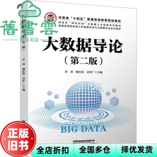 【正版旧书】大数据导论 第二版第2版 甘勇 陶红伟 吴怀广 中国铁道出版社 9787113298951