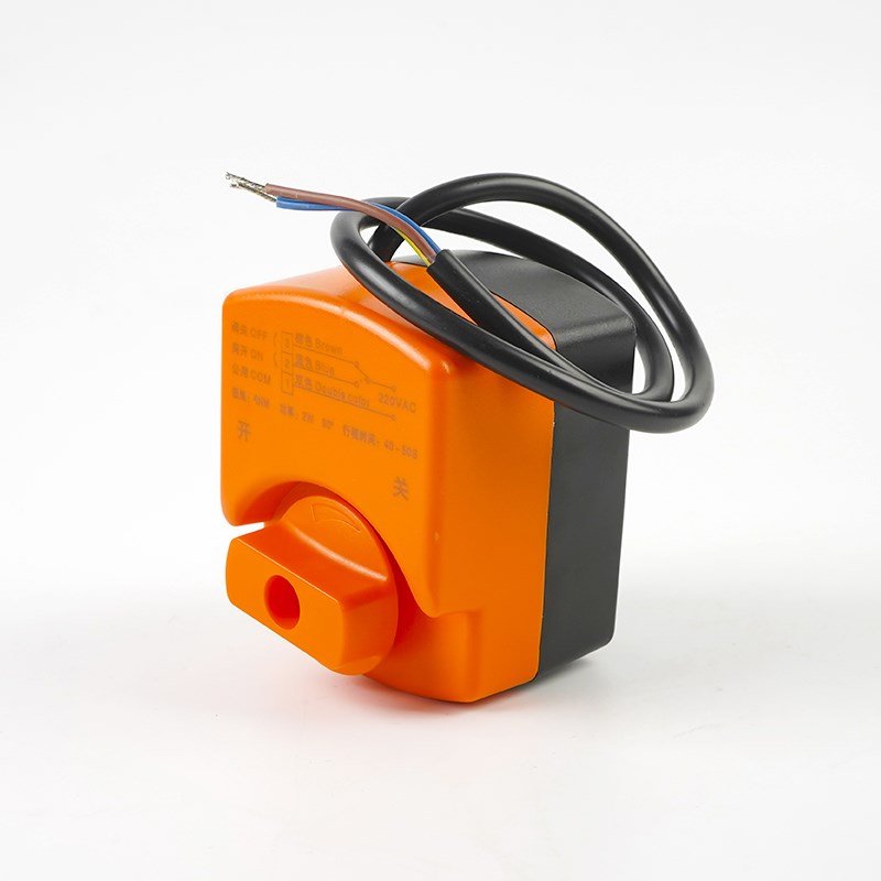 手自一体电动球阀微型防水三线两控带手动螺纹电磁阀AC220