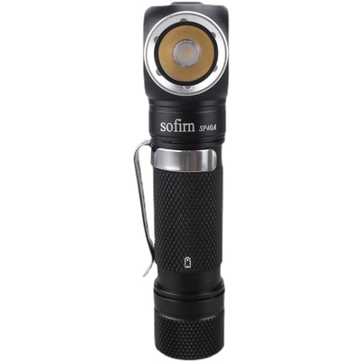 索菲恩SP40a 手电筒拐角18650头戴手持两用可充电配18350筒1200lm