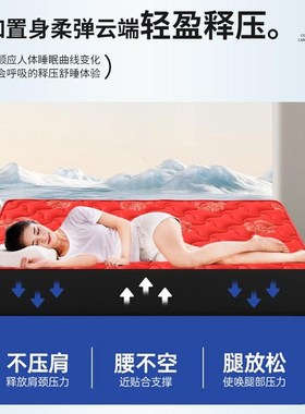 椰棕床垫棕垫红色天然乳胶软硬定制榻榻米1.8m1.2m四季儿童床好运