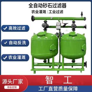 自来水除悬浮物砂过滤器 地表水除铁锰全自动反冲洗浅层砂过滤器