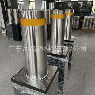尼高迈液压半自动升降防撞柱,步行街商业广场道路阻隔挡车伸缩桩