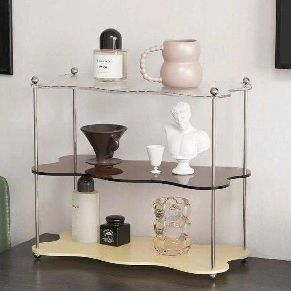 创意亚克力置物架简约客厅桌面装饰水杯架家居多层收纳展示架,收纳整理,书桌收纳置物架,淘宝优惠券,粉丝福利购,淘宝优惠卷