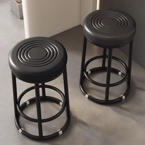 轻奢酒吧椅家用可叠放凳子KTV前台吧凳收银柜台吧椅手Y机店高脚凳