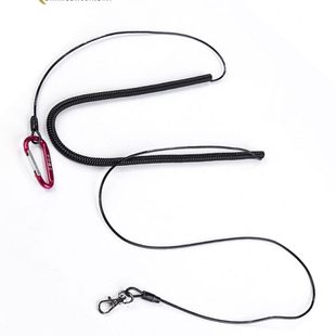 千竹钢丝失手绳筏竿筏轮防脱绳子高弹护竿绳钓鱼防丢绳耐用失手扣