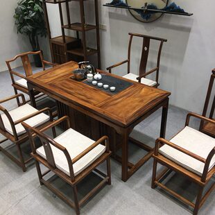 茶桌椅组合新中式泡茶阳台家用功夫喝茶禅意茶台实木茶桌现代简约
