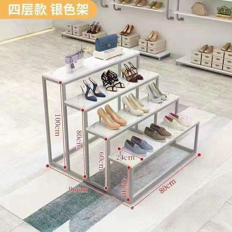 多功能落地式四层室内多肉花架置物架阶梯式花店展示加宽通用款铁