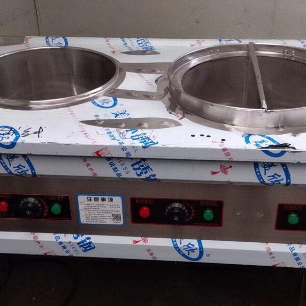 沙县小吃配料店专用双孔灶台商用鸳鸯锅灶煮面炖罐汤两用电灶包邮