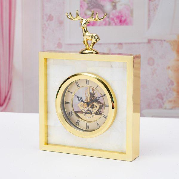 简约金属家庭商用鹿身座钟 多功能挂壁台钟简约工艺时钟,家居饰品,立钟/落地钟,淘宝优惠券,粉丝福利购,淘宝优惠卷