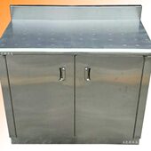 不锈钢餐柜整体简易橱柜厨房柜碗柜灶台柜炉柜餐边柜定做柜保洁柜