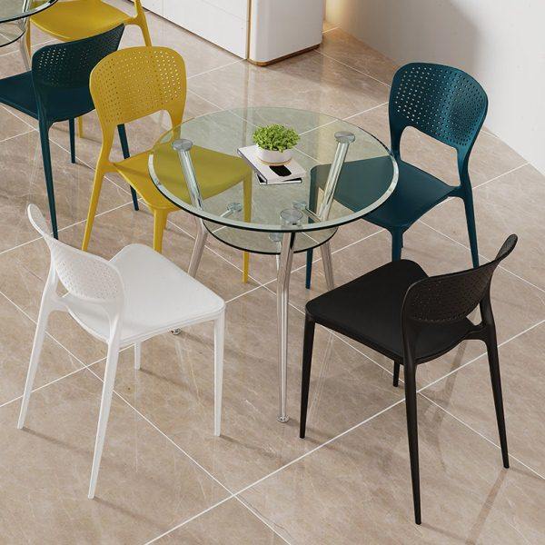 圆形桌椅钢化玻璃 简约店铺办公会客谈判桌椅 接待洽谈桌椅组合,住宅家具,玻璃餐桌,淘宝优惠券,粉丝福利购,淘宝优惠卷