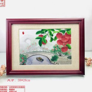 广绣粤绣 纯手工刺绣 广彩 广州特色 广府岭南文化礼品 荔湾河畔