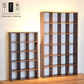 北美黑胡桃多格墙壁挂格桌面多格茶壶架展厅置物架收纳格简约分隔