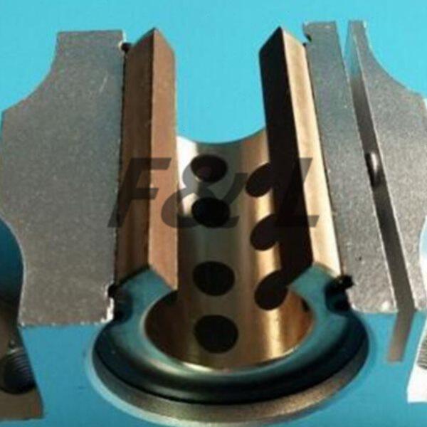 TBR滑块轴承石墨铜套自润滑耐磨直线带法兰开口滑块16 20 25 30