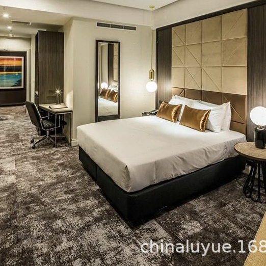星级酒店客房电视柜行李架hotel成套家具酒店家具套房工程来图来