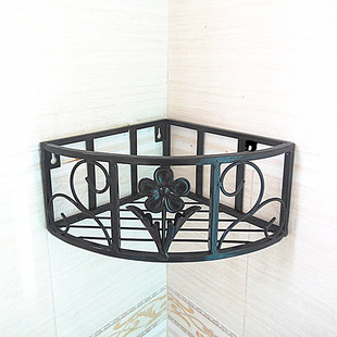 挂墙壁上墙角转角三角形绿萝花篮架 p花盆架 墙上铁艺花架 壁挂式