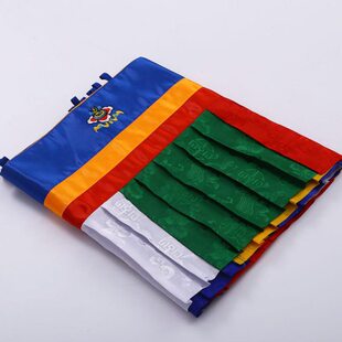 藏式帷幔普玛贡缎八吉祥蒙古族藏族饰品蒙古包餐厅家居装饰品横幅