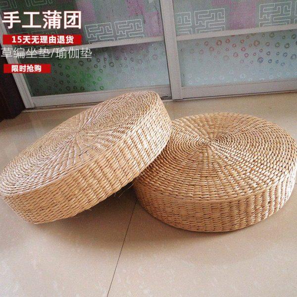 茶道草编榻榻米垫打坐拜佛垫加厚禅修垫禅坐坐垫藤编蒲垫蒲草蒲团,居家布艺,蒲团,淘宝优惠券,粉丝福利购,淘宝优惠卷