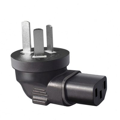 国标三扁澳标转换插头转IEC320-C13品字型三孔插座10A品字转换器