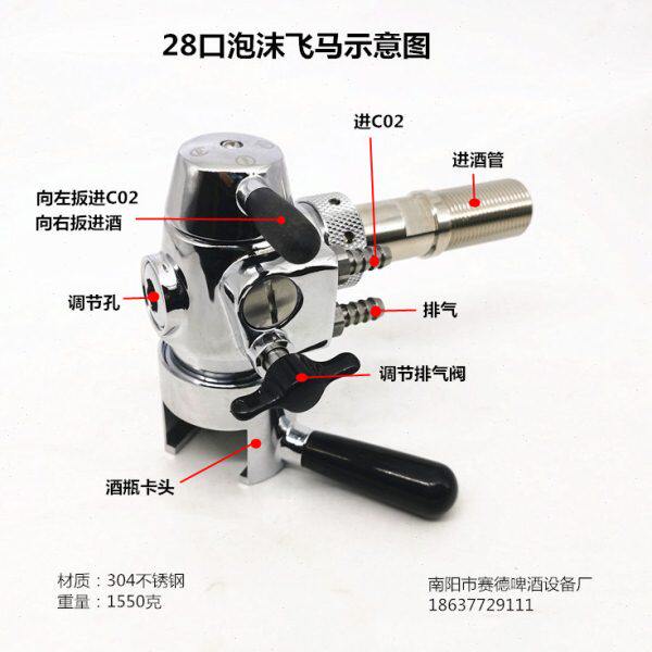 精酿啤酒泡沫飞马打酒器飞马打酒头啤酒机飞马龙头消沫器啤酒袋