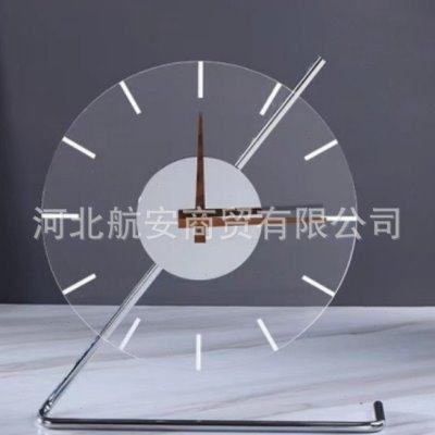 现简约创意亚克力时钟钟表摆件样板房售楼处桌面公室软装实用,饰品/流行首饰/时尚饰品新,摆件,淘宝优惠券,粉丝福利购,淘宝优惠卷