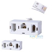 电话转接头 英公转二英母一美母 香港电话配件 插座 英式