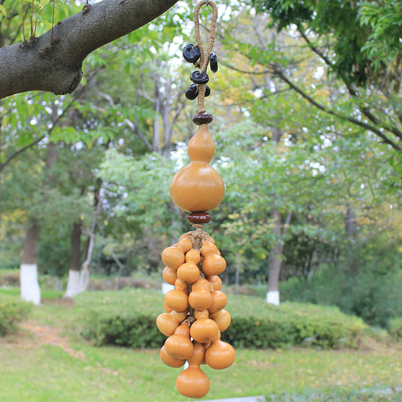 天然小葫芦手捻挂件文玩摆件客厅玄关装饰手把件墙壁吊饰招财门饰