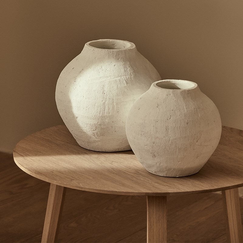 侘寂风陶瓷花瓶花器高级摆件复古粗陶客厅玄关餐桌插花陶罐装饰品