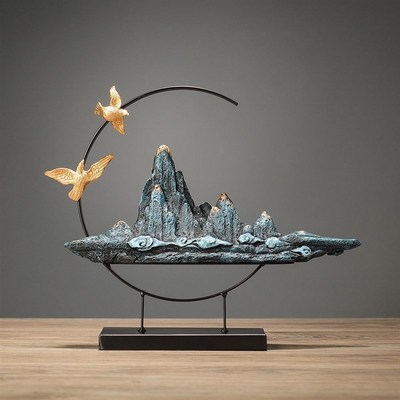 客厅摆件高端大气上档次家庭电视背景墙两边的饰品家里摆设装饰品