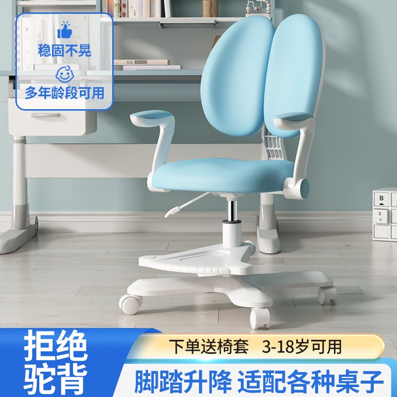 儿童学习椅可升降中小学生矫正坐姿写字椅子家用追背课桌椅学生凳
