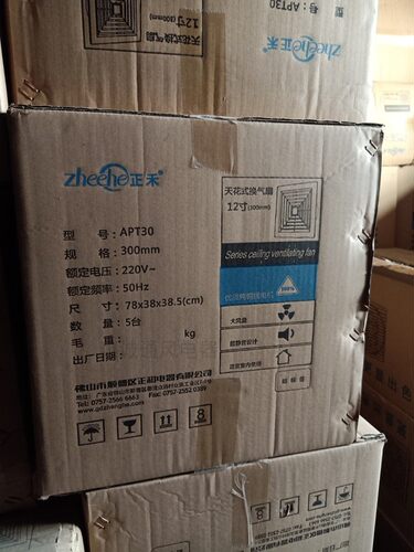 天花5排式换气扇顶PT20/25/30/3直家用吊顶吸A排气扇强力12寸
