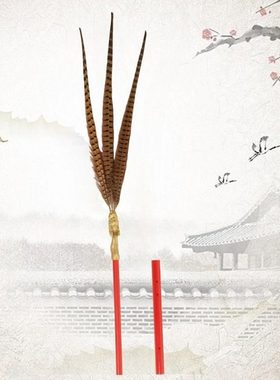 祭孔（祭祀炎帝）大典八(六)佾舞翟籥道具祭礼乐舞文武生佾生手羽