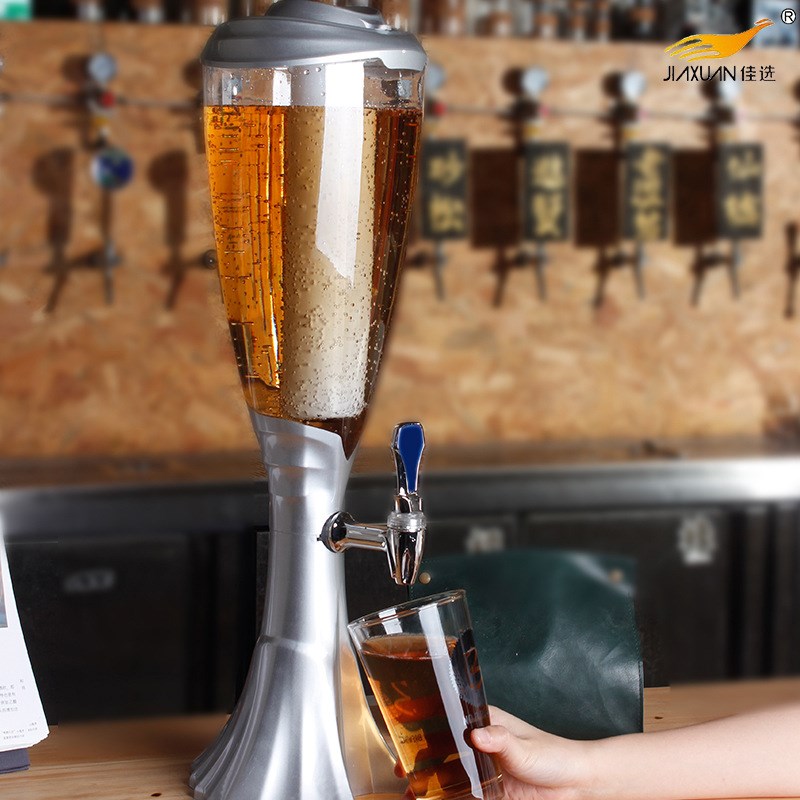 新款扎啤酒炮商用KTV用品饮料机分酒器创意酒塔酒柱3L酒吧自助