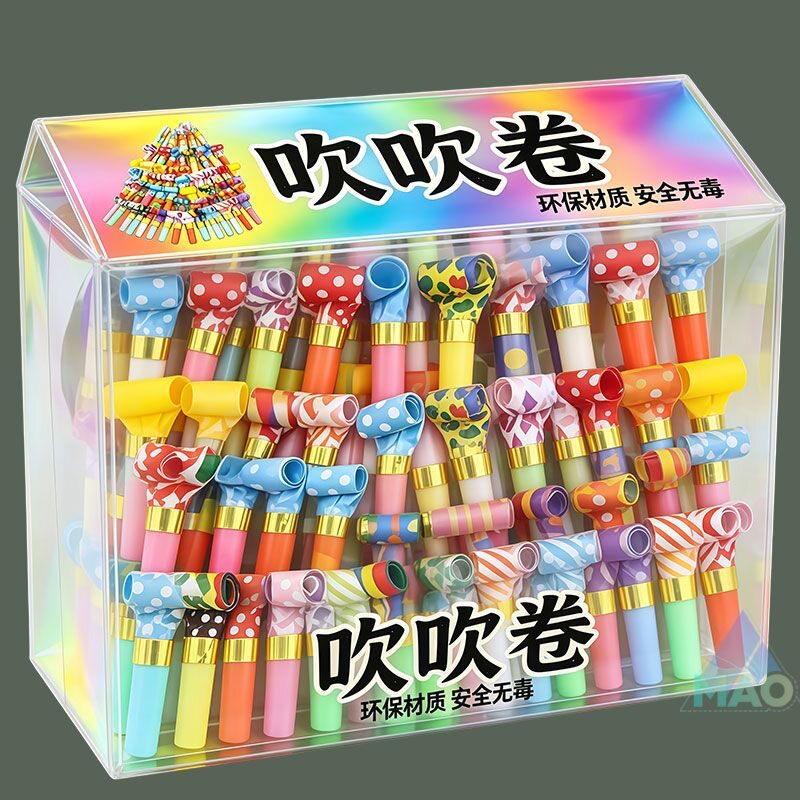 创意新款可爱吹龙哨子伸缩口哨吹吹卷卡通玩具生日派对小喇叭