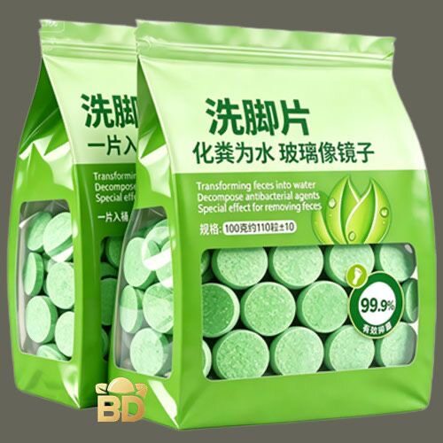 洗脚除臭片脚痒酸臭味脚汗神器去除臭泡脚清洁片祛异味止痒洗脚