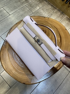 2025新款凯莉包一代EP掌纹牛皮单肩斜挎手提迷你真皮女包