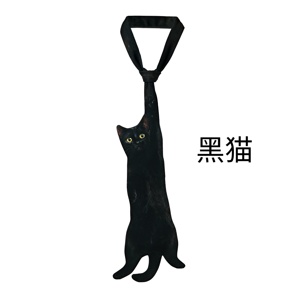 lunasnow【黑猫领带】领带猫个性异形领结宠物挂饰节日礼物可定制