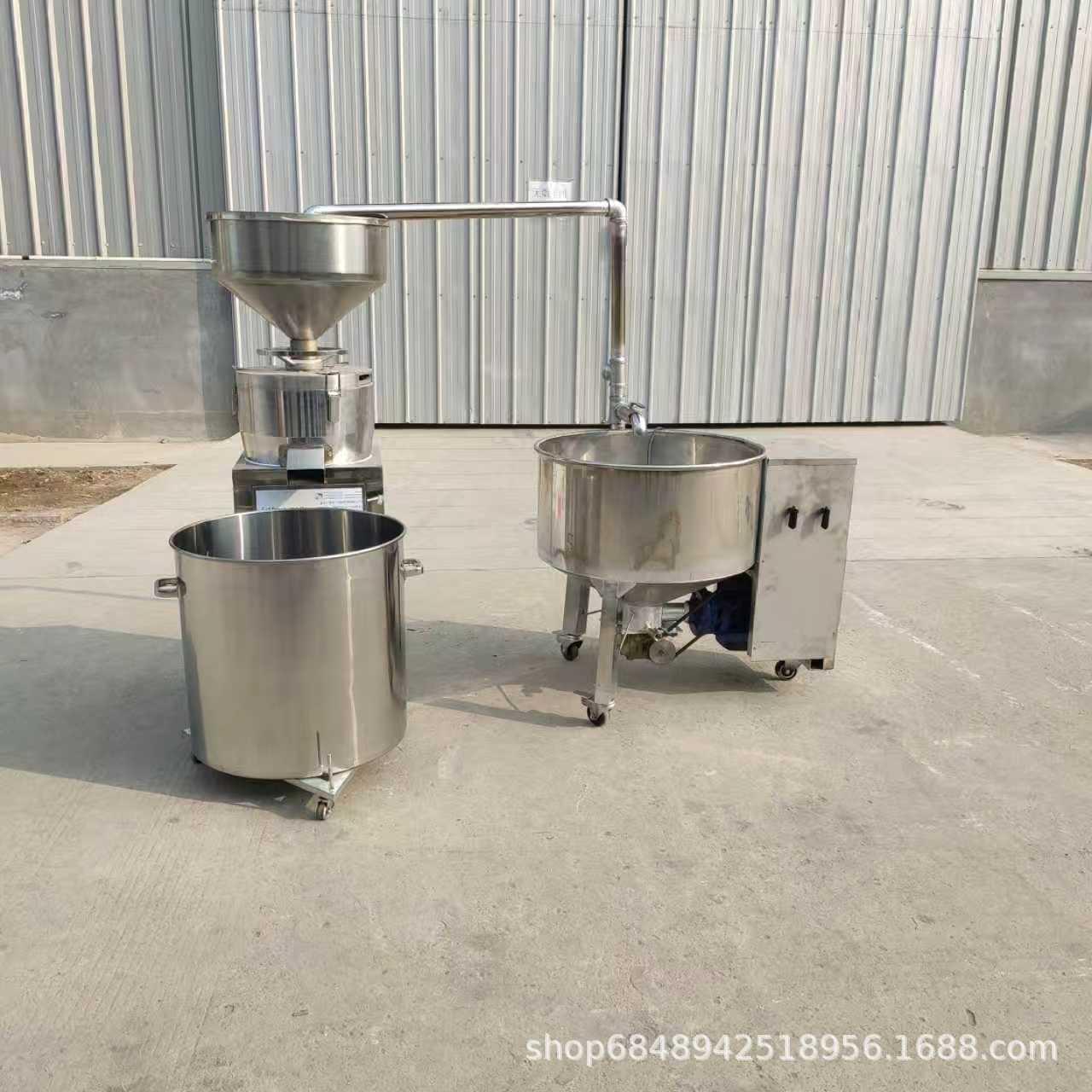 全自动渣浆分离机真空上豆搅渣拌渣三联磨浆机豆浆豆奶生产机器