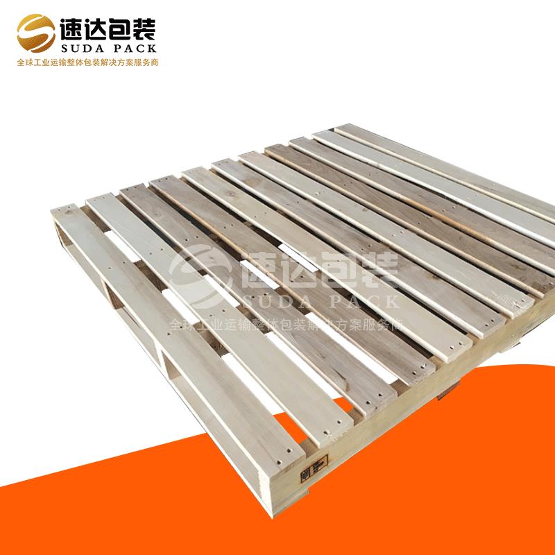 厂家现货化工仓库防潮板木托盘四面进叉物流松木质木托盘