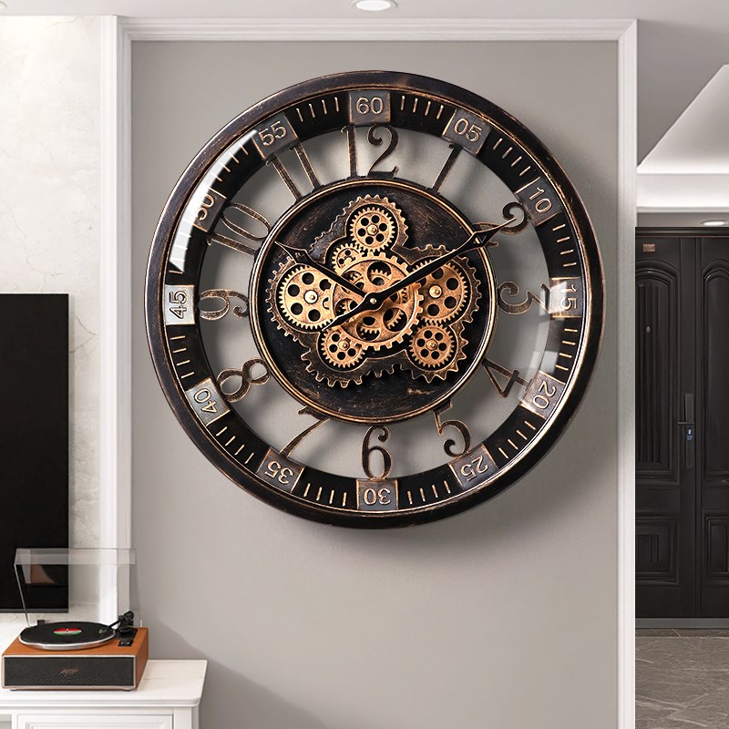 创意艺术挂钟客厅免打孔钟表现代z挂墙时钟简约2025新款高级感大