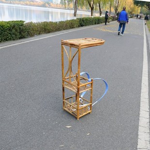 书生背篓竹制宁采臣古代背书箱广告背包移动售货背筐行脚僧人徒步