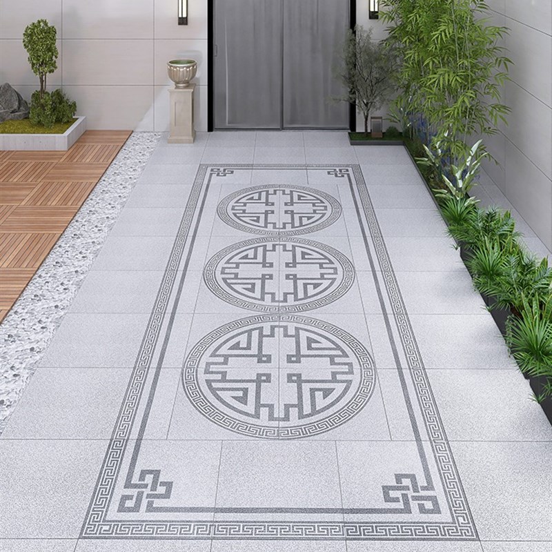 无限拼花室外防滑瓷砖新q中式别墅院子花园庭院地砖地铺石1.8米宽