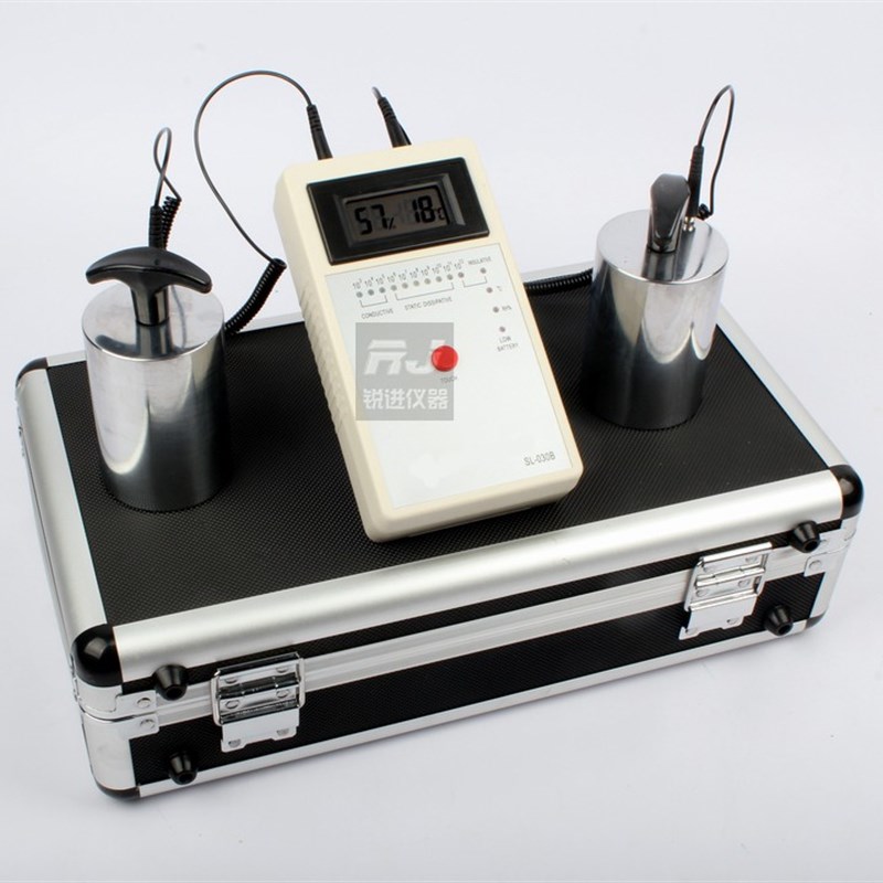 SL-030B  表面电阻测x试仪 防静电能力检测仪重锤温湿度显示