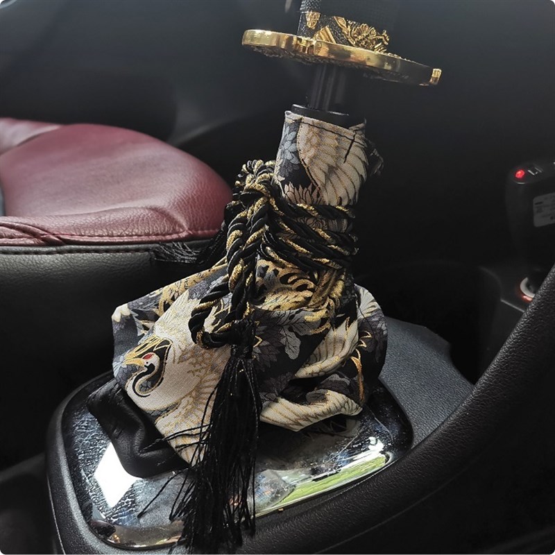 汽车装饰排挡套档把套国潮挂档杆自C动手动档套和风JDM锦鲤档位套