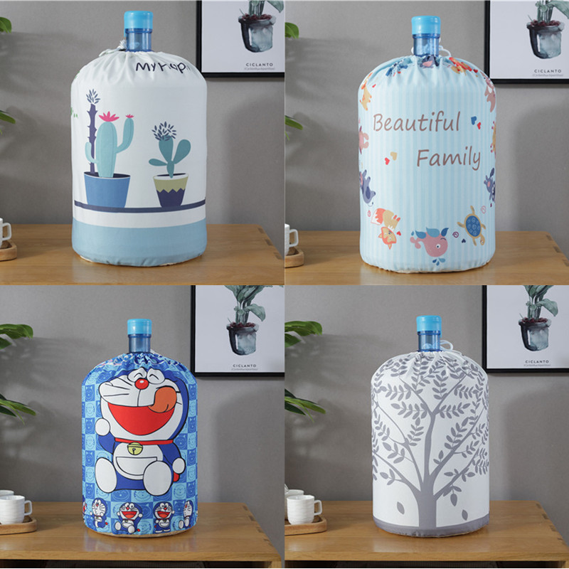 上开口卡通饮水机罩防尘罩家用y客厅韩式标准桶布艺饮水机罩子套