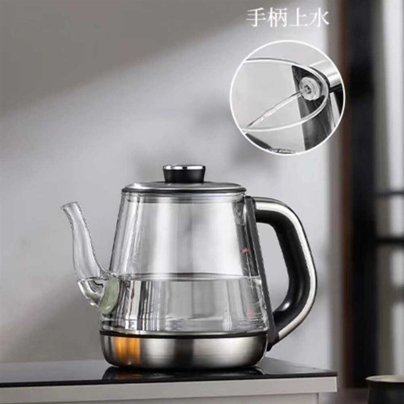微可道全自动手柄上水壶电热x烧水壶微可道单壶高硼硅玻璃壶茶壶