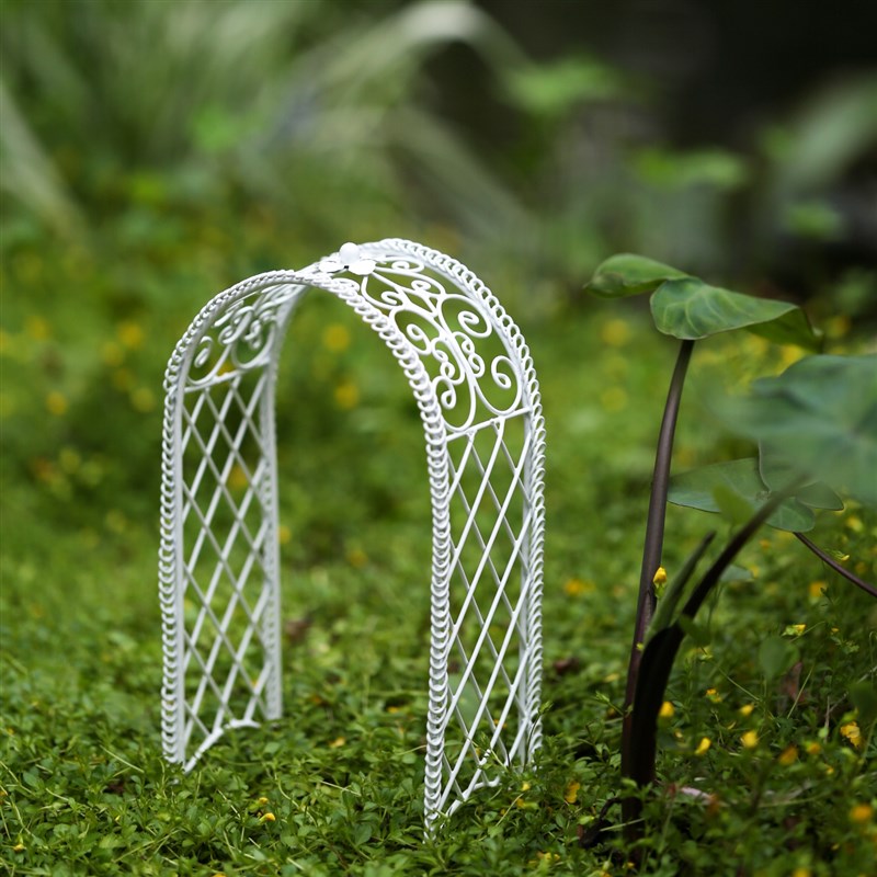 多肉微景观 园艺装饰纯手工小摆件娃屋H家具铁艺拍摄道具 迷你拱