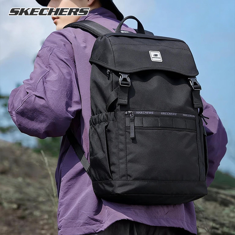 斯凯奇户外双肩包男女书包大容量电脑运动登山包旅行露营徒步背包