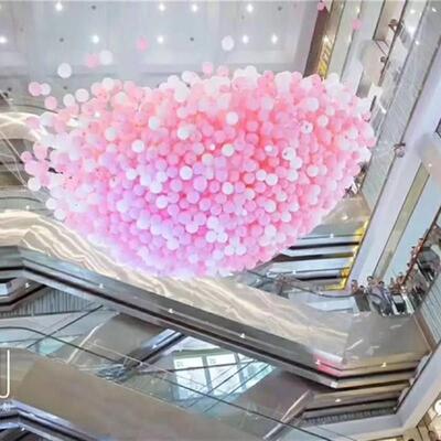 气球雨网装下落掉网落网公司婚礼商场开业 气球的爱心放飞网网兜